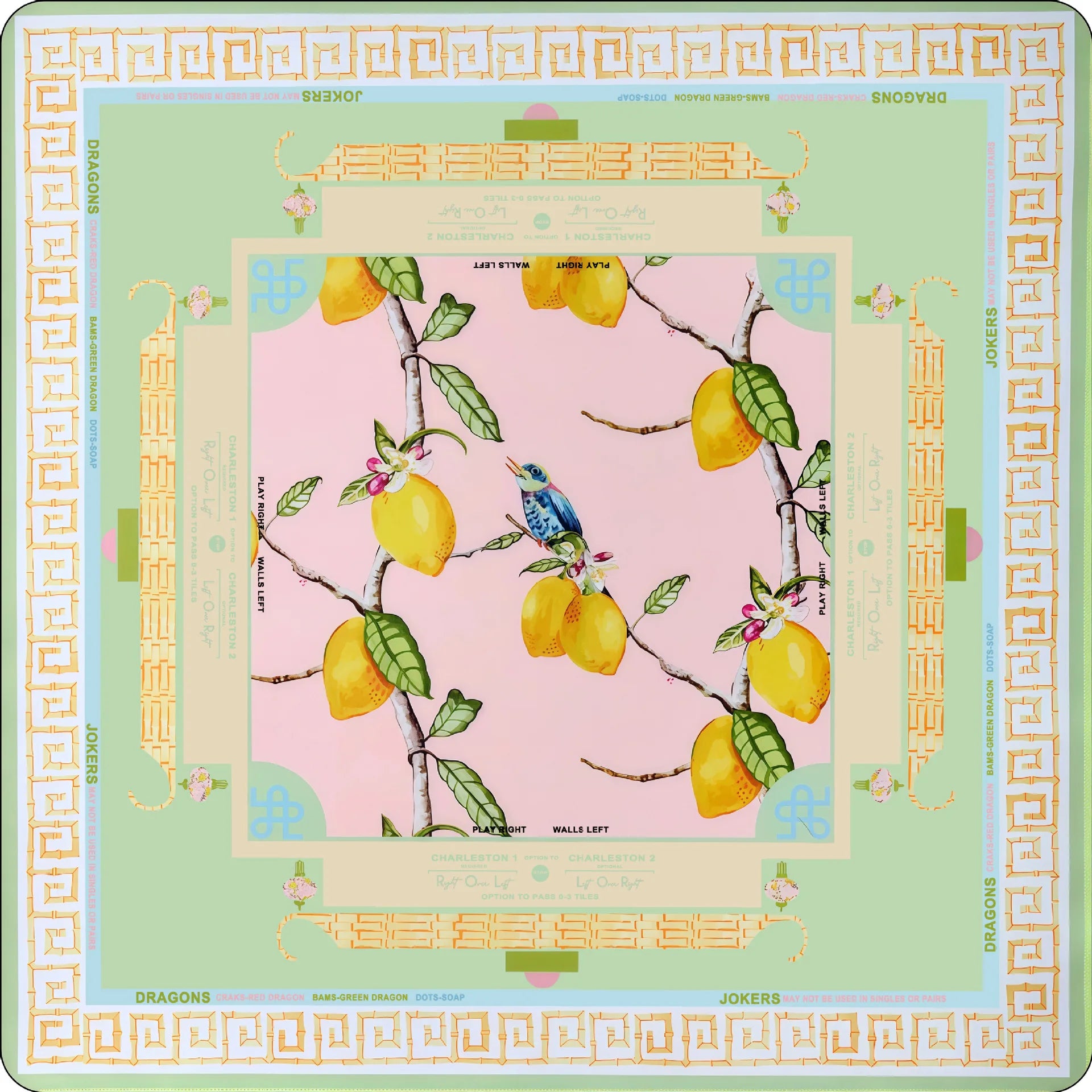 Country Club Mahjong Mat - Non-Slip Luxury Neoprene Table Mat 31 in x 31 in