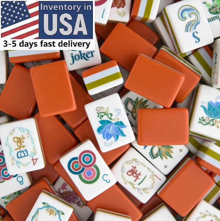 Premium Four-Layer Engraved American Mahjong Tiles - Custom Luxury Set