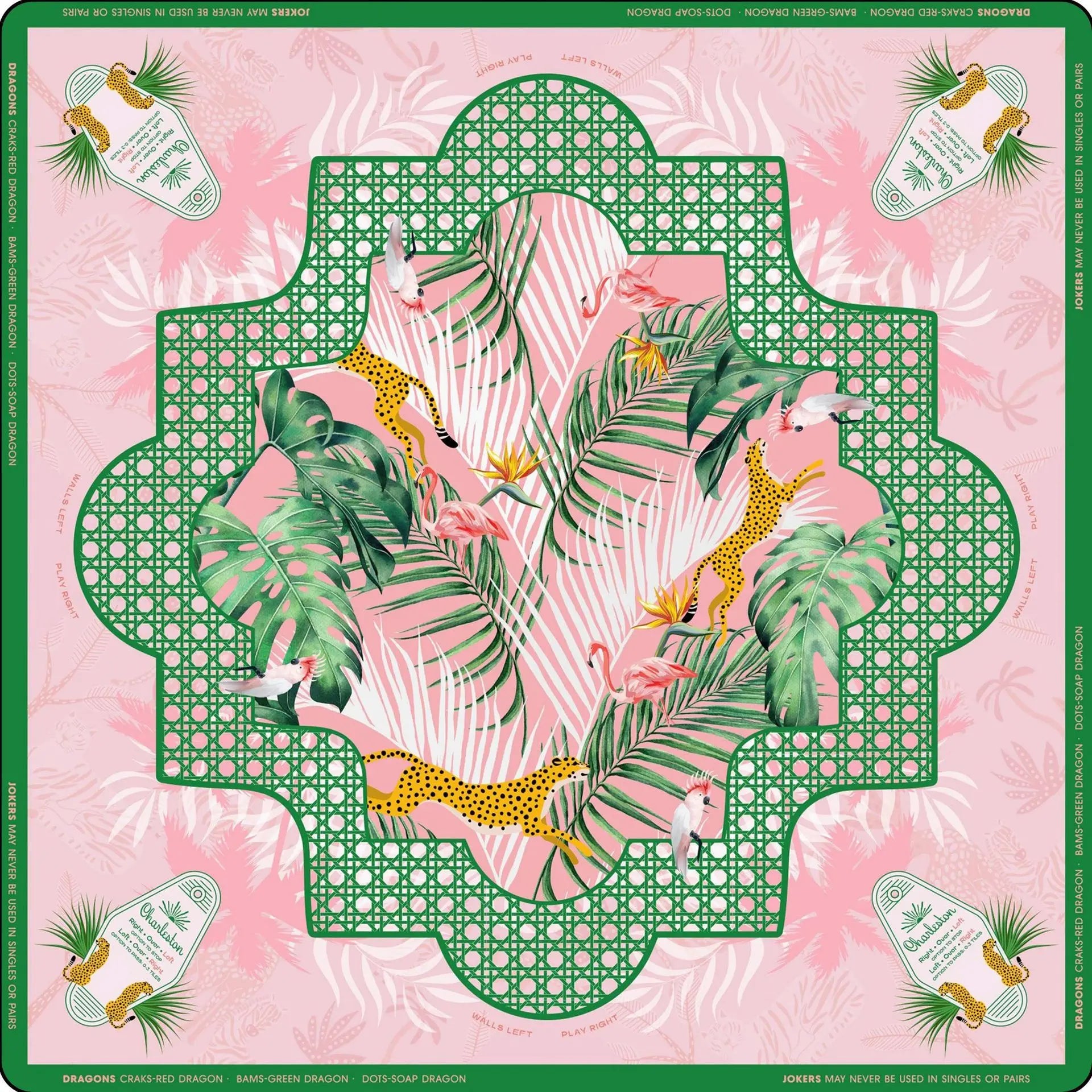 Country Club Mahjong Mat - Non-Slip Luxury Neoprene Table Mat 31 in x 31 in