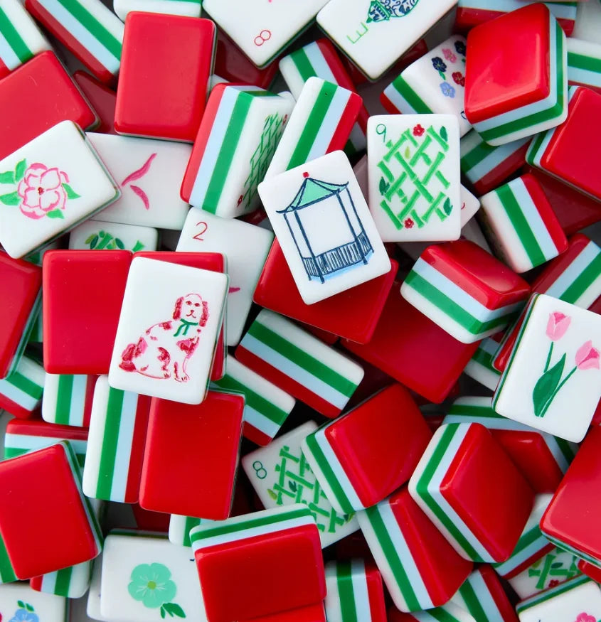 Premium Four-Layer Engraved American Mahjong Tiles - Custom Luxury Set