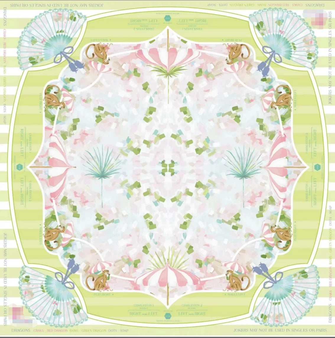Country Club Mahjong Mat - Non-Slip Luxury Neoprene Table Mat 31 in x 31 in