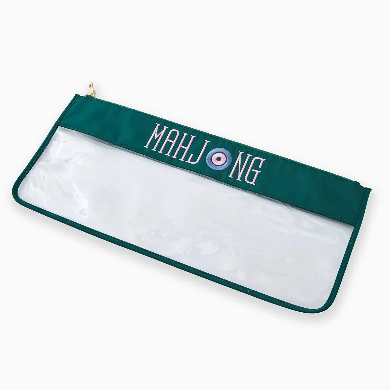 Clear Mahjong Tile Pouch - Preppy Travel Organizer for Tiles & Accessorie