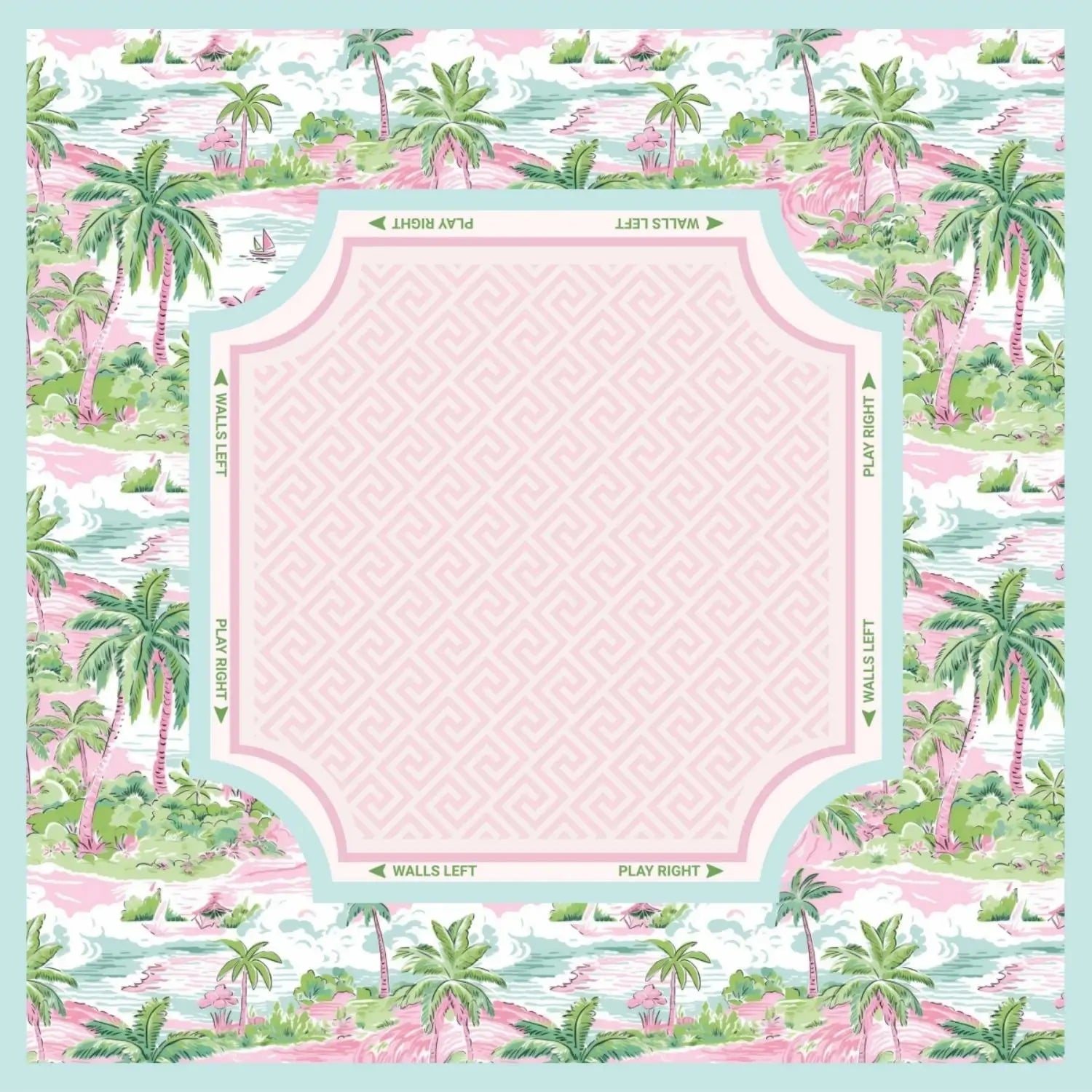 Country Club Mahjong Mat - Non-Slip Luxury Neoprene Table Mat 31 in x 31 in