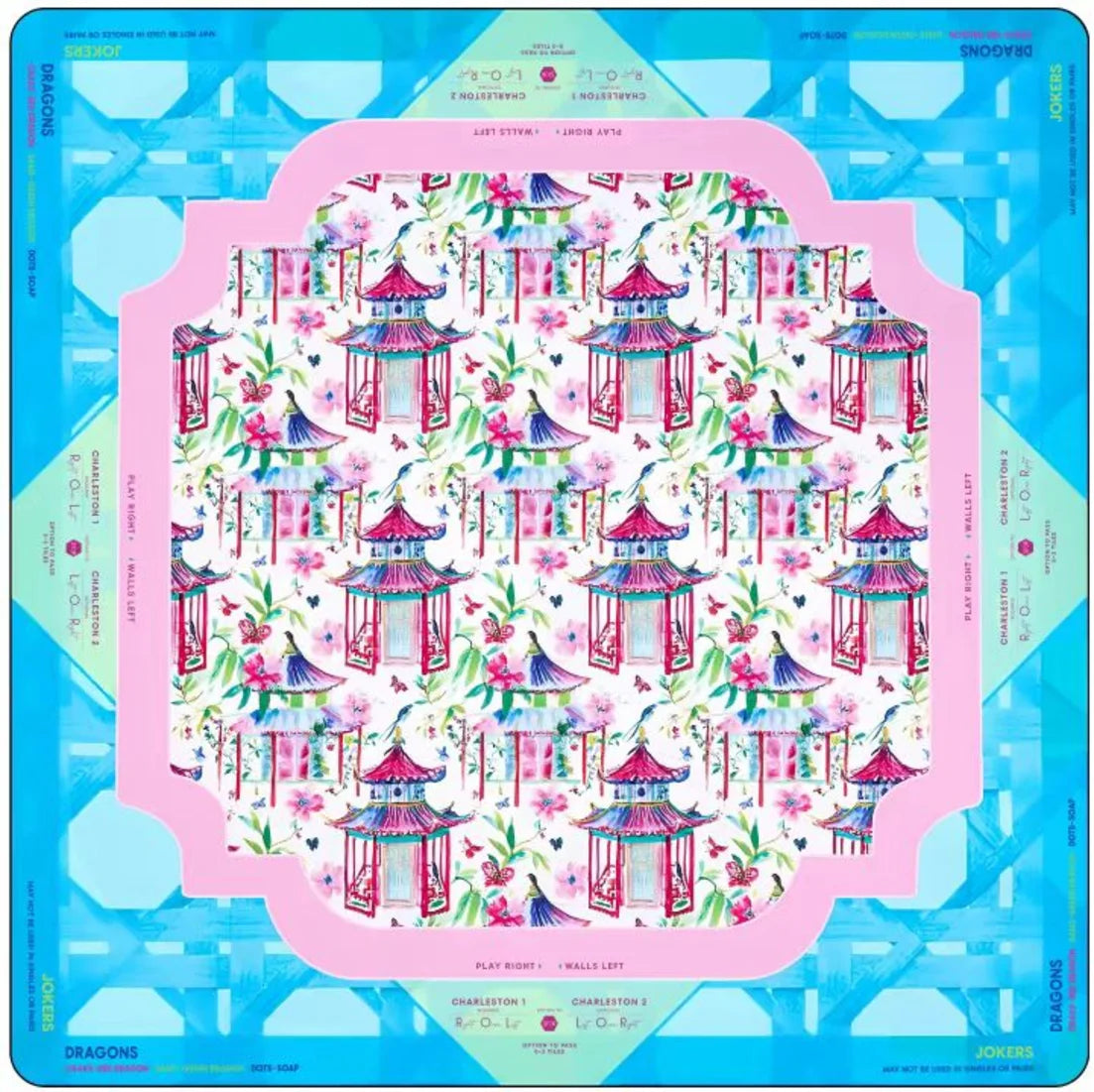 Country Club Mahjong Mat - Non-Slip Luxury Neoprene Table Mat 31 in x 31 in