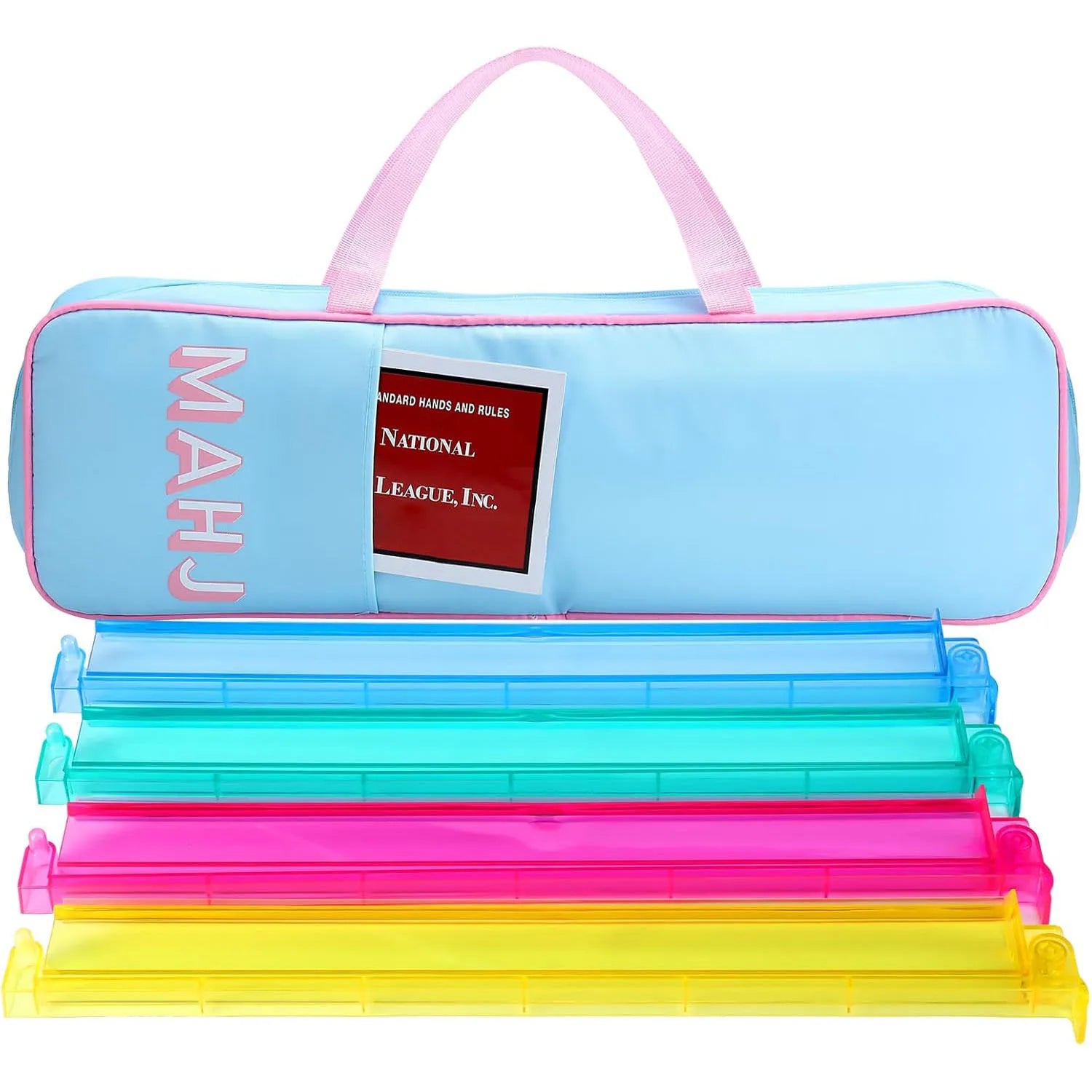 Plush Travel Mahjong Storage Bag - Large Capacity Multi-Functional Handbag