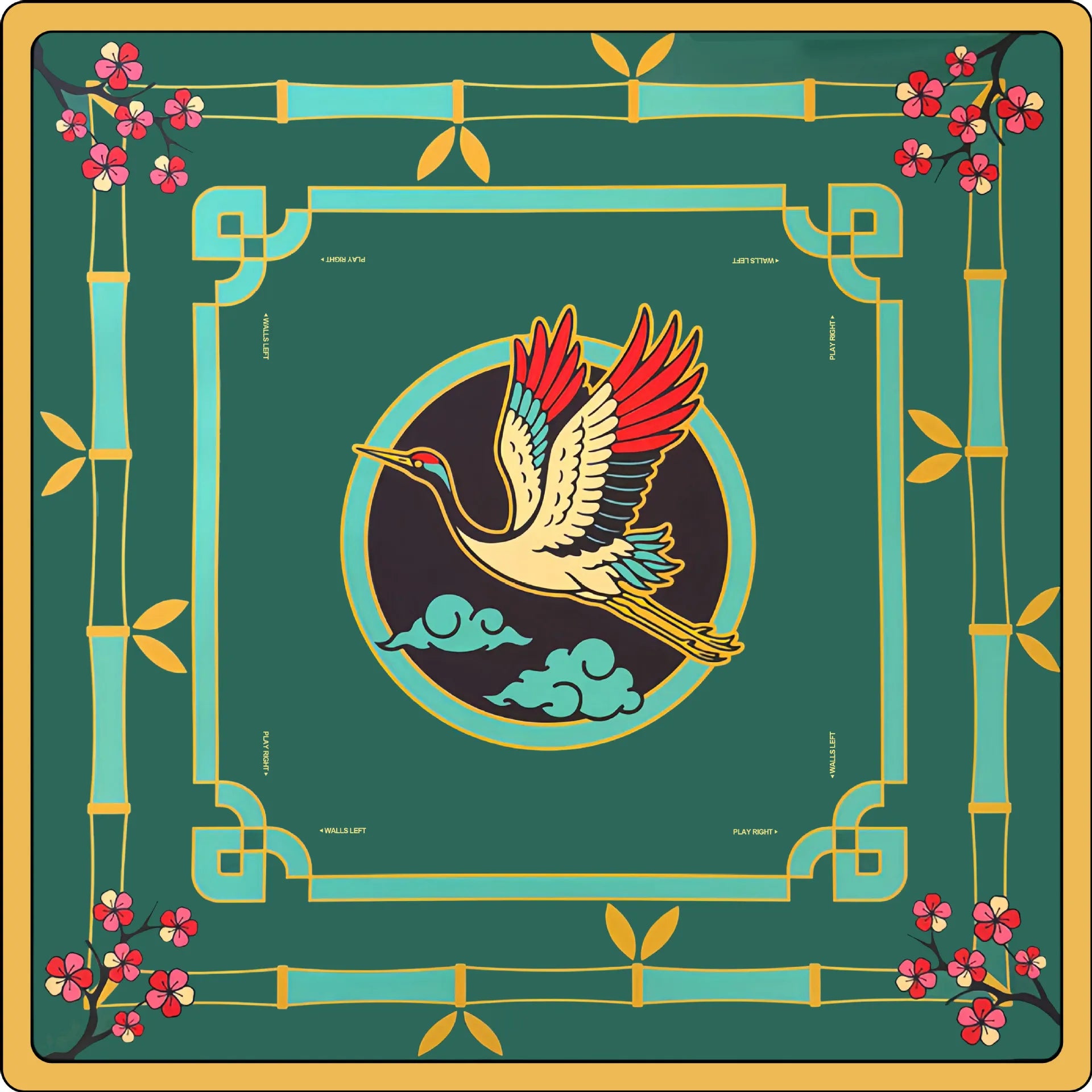 Country Club Mahjong Mat - Non-Slip Luxury Neoprene Table Mat 31 in x 31 in