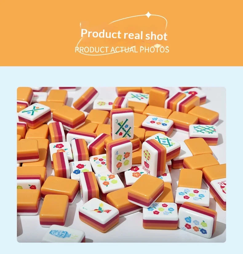 Citrus Luxury American Mahjong Set - Premium Melamine Tiles with Case