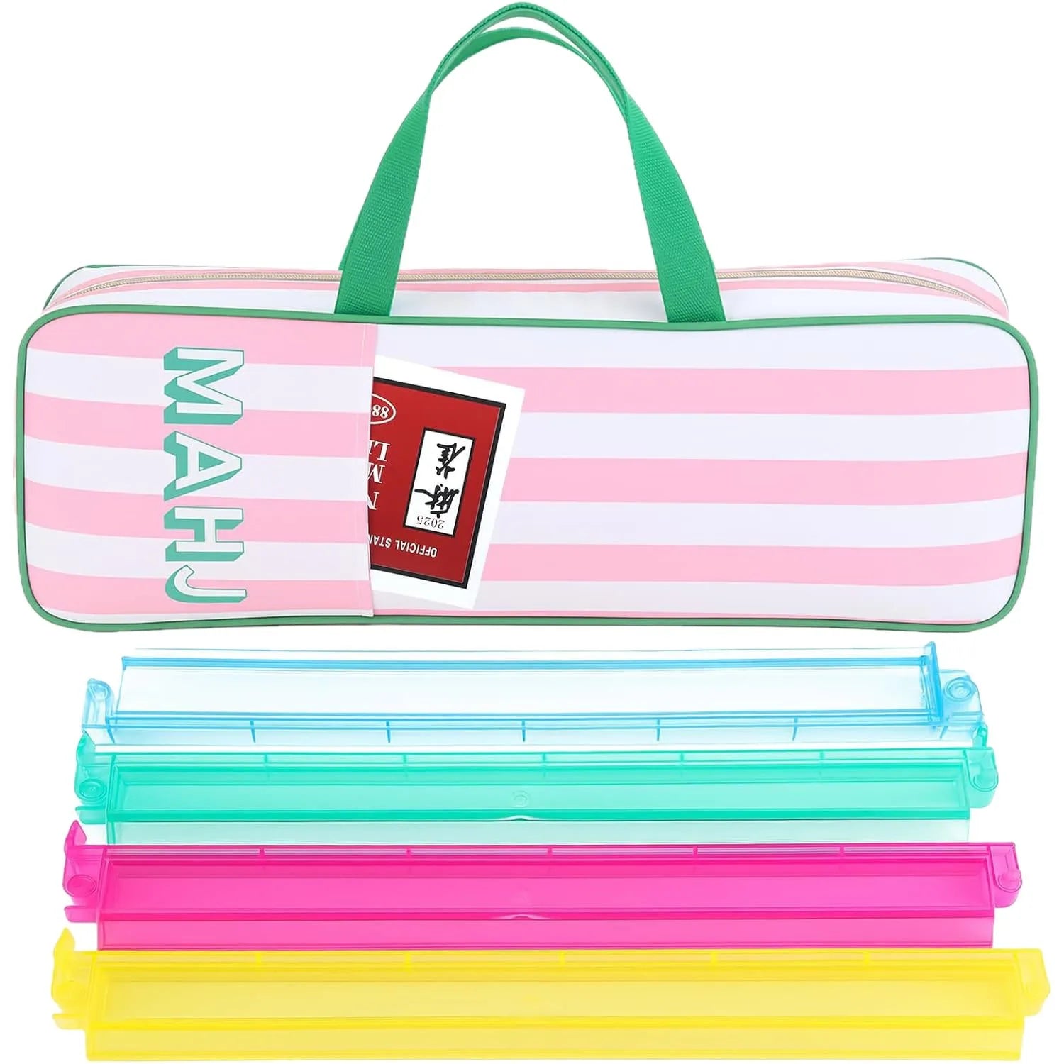 Plush Travel Mahjong Storage Bag - Large Capacity Multi-Functional Handbag