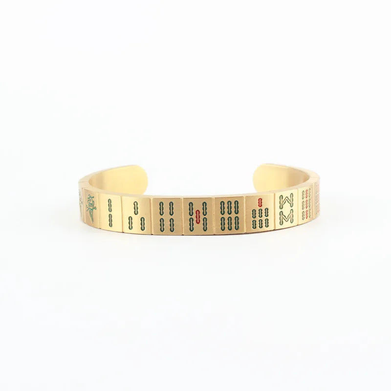 Stainless Steel Mahjong Bracelet