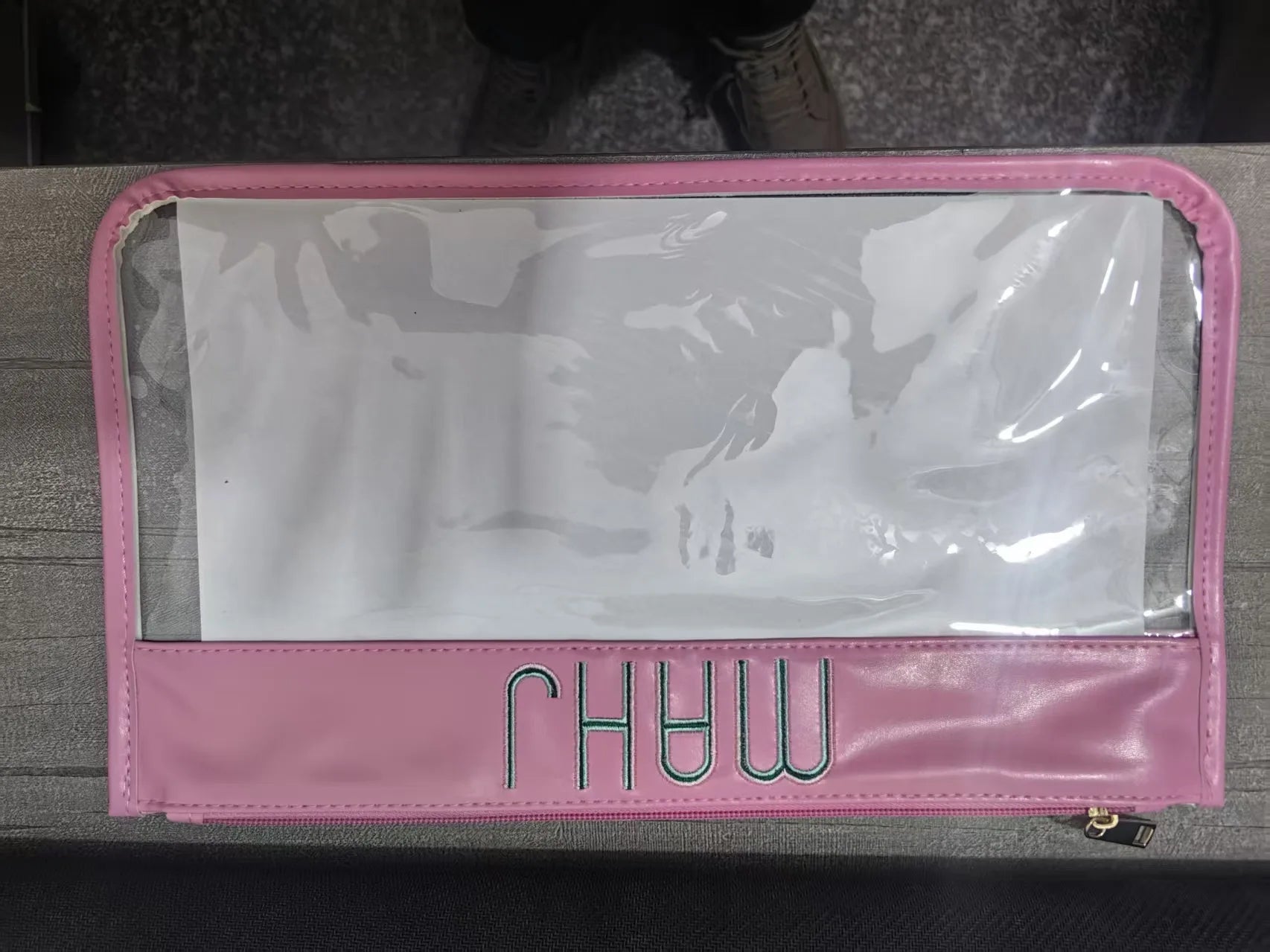 Clear Mahjong Tile Pouch - Preppy Travel Organizer for Tiles & Accessorie