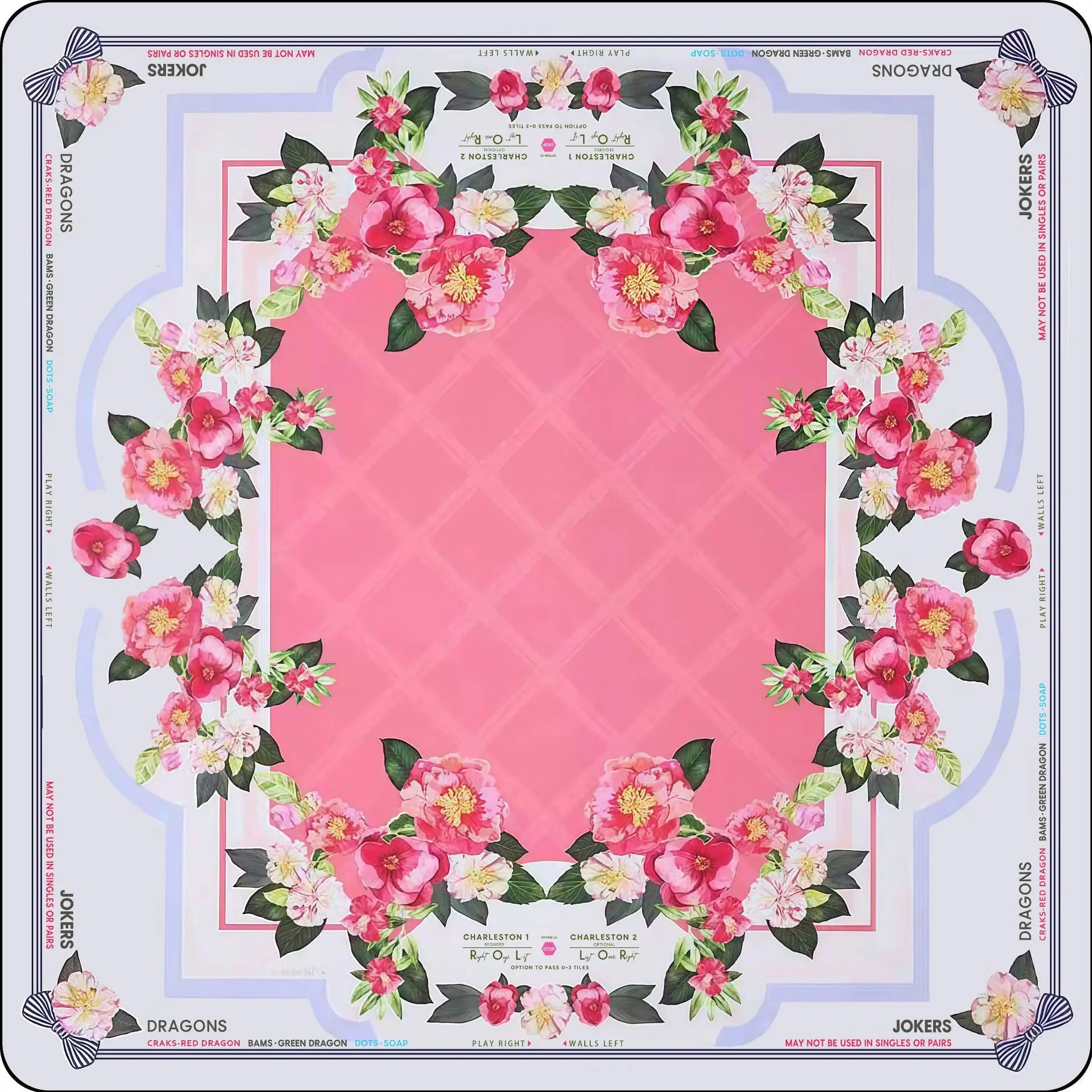 Country Club Mahjong Mat - Non-Slip Luxury Neoprene Table Mat 31 in x 31 in