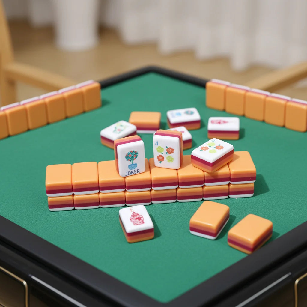 Citrus Luxury American Mahjong Set - Premium Melamine Tiles with Case