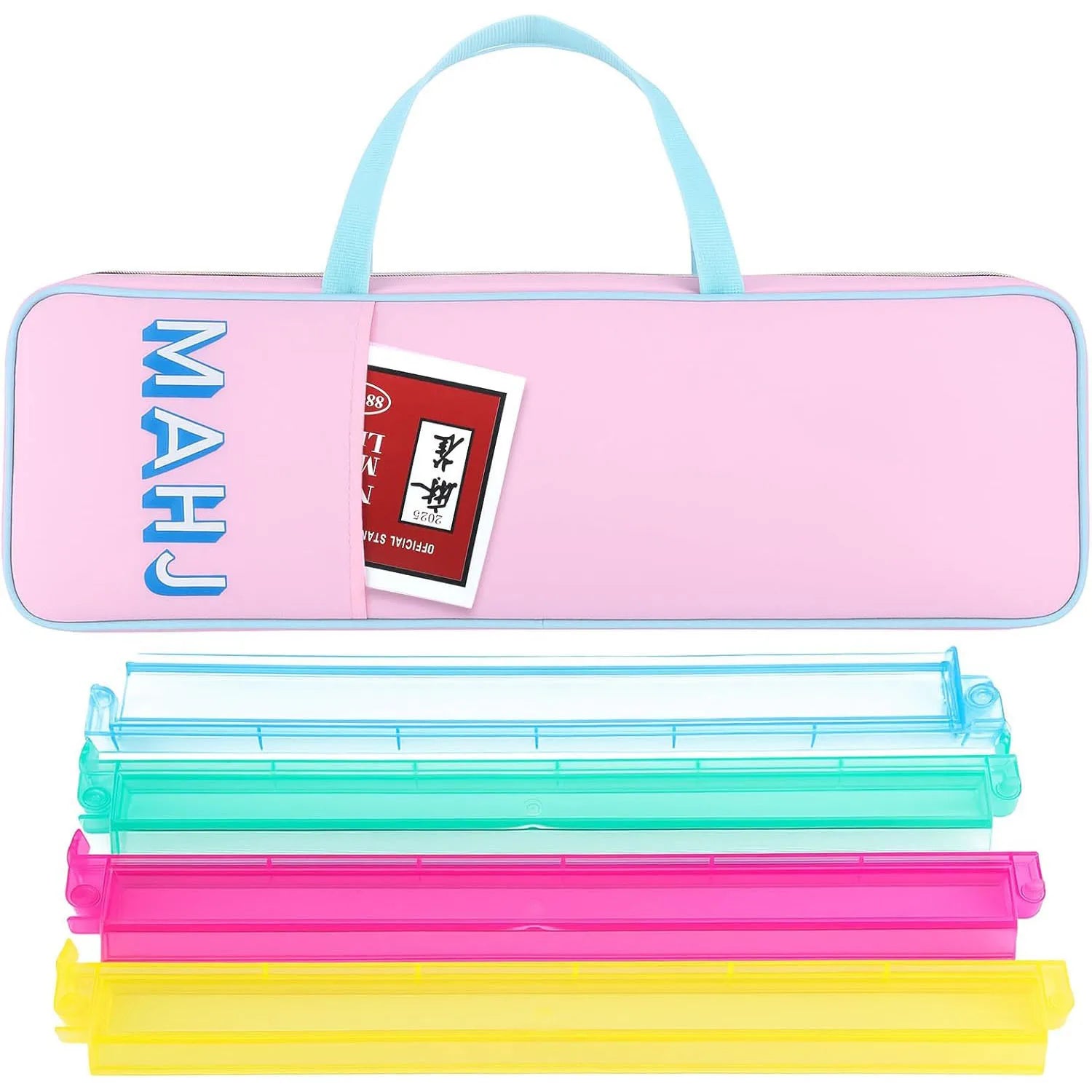 Plush Travel Mahjong Storage Bag - Large Capacity Multi-Functional Handbag