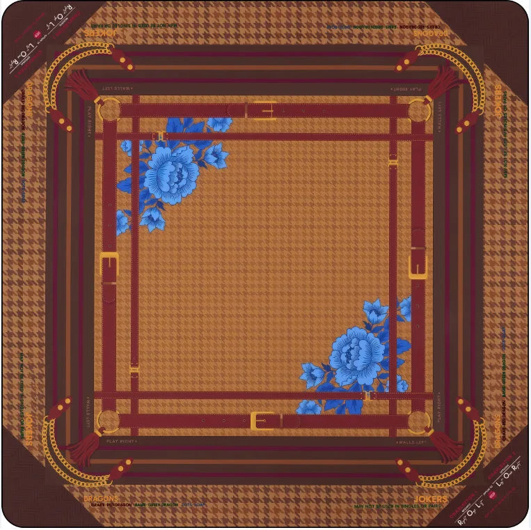 Country Club Mahjong Mat - Non-Slip Luxury Neoprene Table Mat 31 in x 31 in