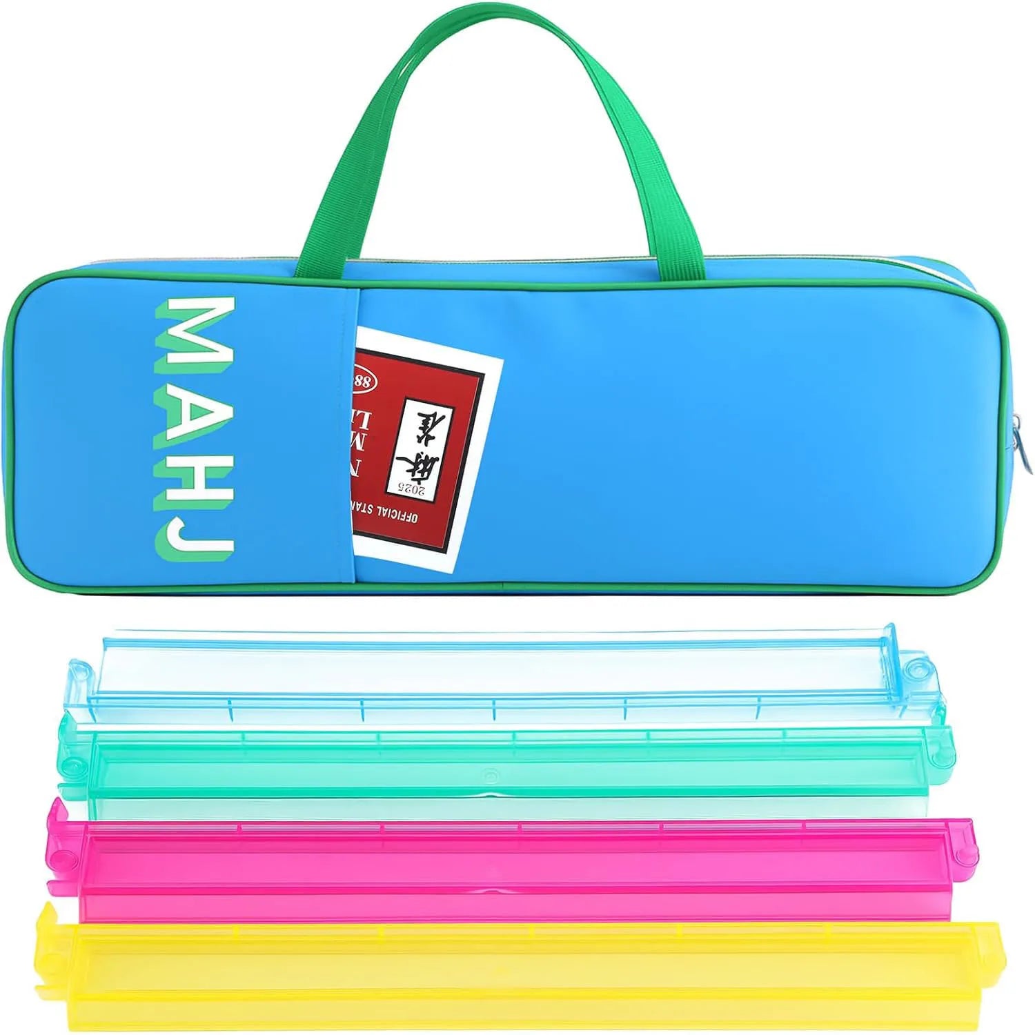 Plush Travel Mahjong Storage Bag - Large Capacity Multi-Functional Handbag